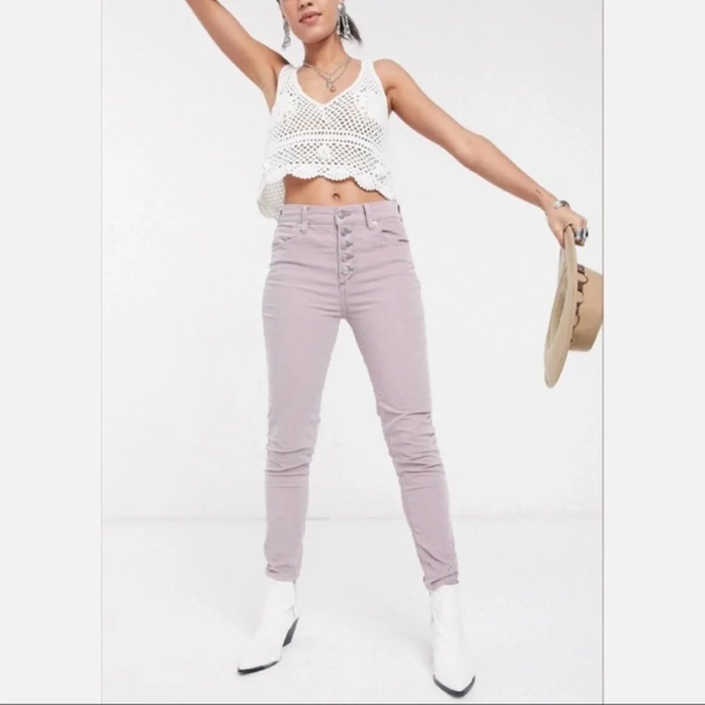 NWT Free People Sun Chaser Lilac Corduroy Jeans